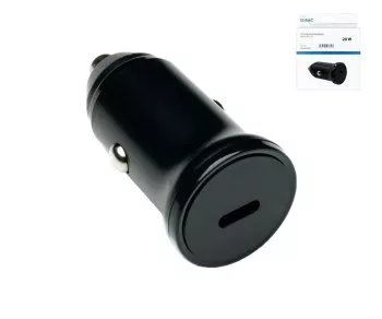 Chargeur rapide USB pour voiture 20W C, DINIC Box PD 3.0 fonction de charge rapide, noir, trou européen